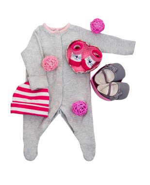 Kız bebek için bebek giysiler dizi
