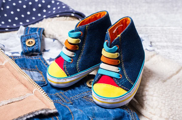 Baby shoes for the newborn — Stock Photo, Image