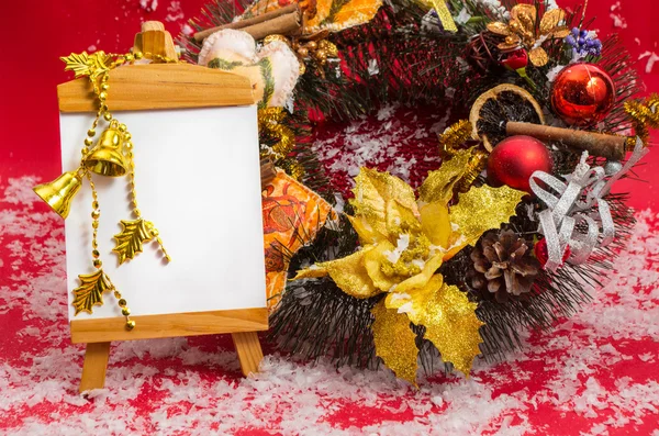 Grinalda decorativa de Natal. — Fotografia de Stock