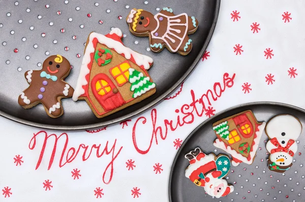 Christmas gingerbread cookies. — Stock Photo, Image