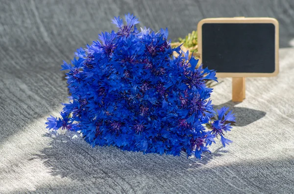 Bouquet of blue cornflowers — Stock Photo, Image