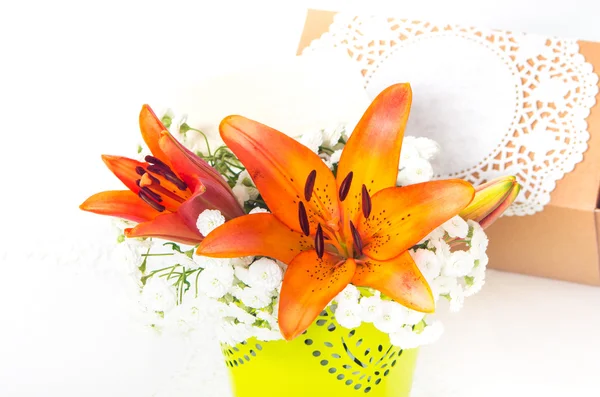 Orange lily flower — Stock Photo, Image