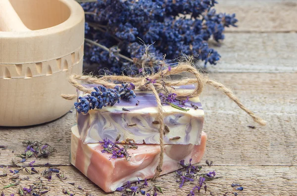 Lavender handmade soap — Stock Photo, Image