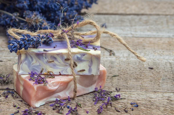 Lavanda jabón hecho a mano —  Fotos de Stock