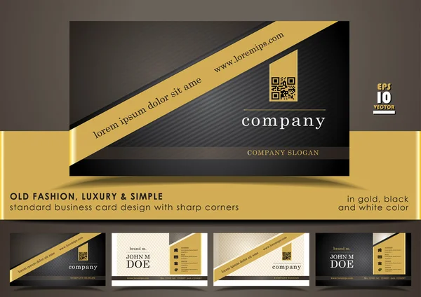 Creatieve & elegante standaard verticale business card design met afgeronde top — Stockvector