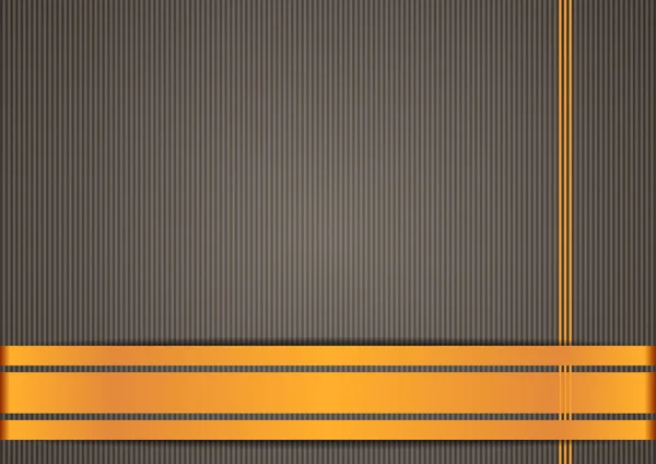 Brun bakgrund, orange ränder — Stock vektor