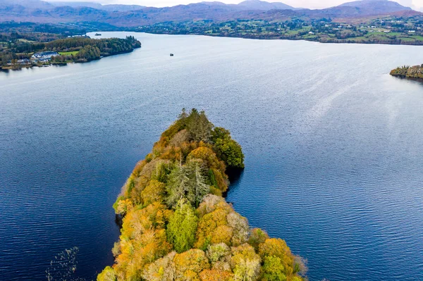 Luchtfoto van The Lake Eske in Donegal, Ierland — Stockfoto