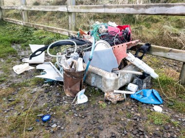 Bölge Donegal - İrlanda 'daki Covid-19 salgını sırasında yasadışı boşaltma.