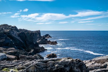 Donegal, İrlanda 'daki Dawros sahil şeridi.