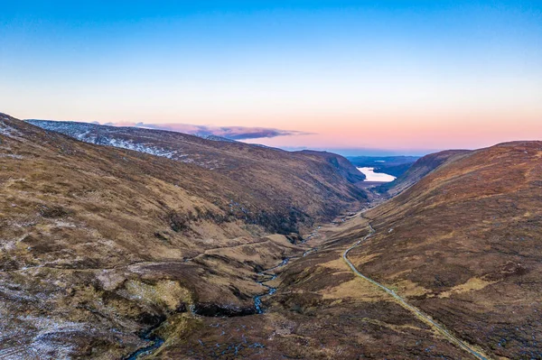 Luftaufnahme des Glenveagh National Park im County Donegal, Irland — Stockfoto