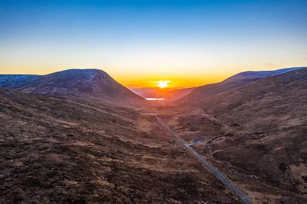 Luftaufnahme des Glenveagh National Park im County Donegal, Irland — Stockfoto