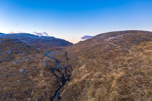 Luftaufnahme des Glenveagh National Park im County Donegal, Irland — Stockfoto