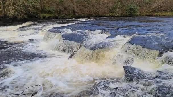 Άγρια ροή μέσω County Donegal - Ιρλανδία — Αρχείο Βίντεο