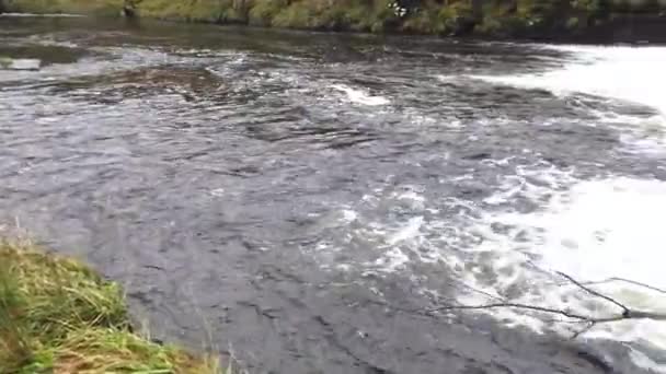 Річка Іні на мальовничому краєвиді Бонні - Ґлен у графстві Донегал (Ірландія). — стокове відео