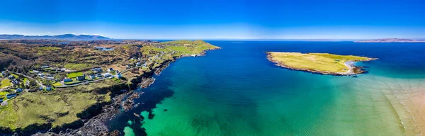 Flygfoto över Dunmore Head av Portnoo i grevskapet Donegal, Irland. — Stockfoto