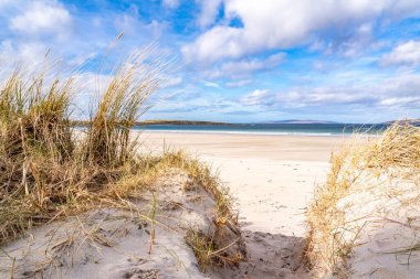Portnoo, Narin 'deki kumullar, County Donegal, İrlanda' daki plajlar..