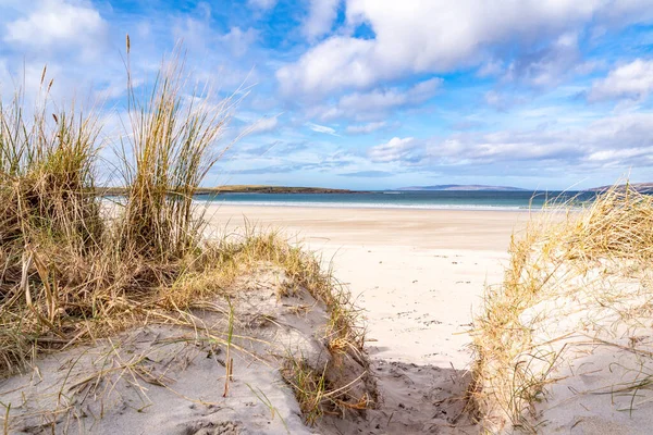 As dunas em Portnoo, Narin, praia em County Donegal, Irlanda. — Fotografia de Stock