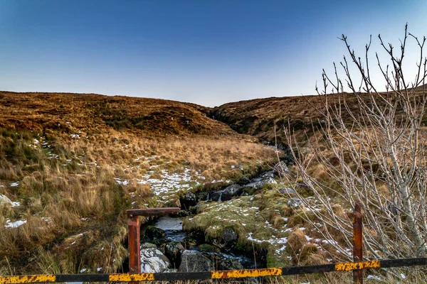 Atardecer de invierno en el Parque Nacional Glenveagh en el Condado de Donegal - Irlanda — Foto de Stock