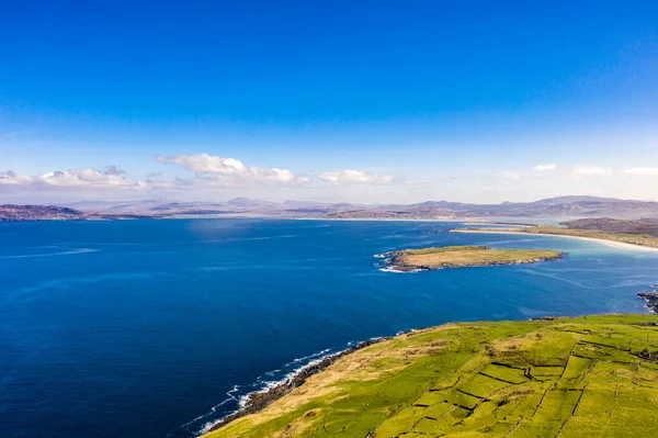 Aerial view of Dunmore Head by Portnoo in County Donegal, Ireland. — Stock Photo, Image