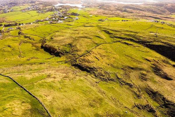 Aerial view of Dunmore Head by Portnoo in County Donegal, Ireland. — Stock Photo, Image