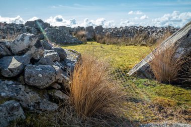 Donegal, İrlanda 'da Gelcolumbkille' in Malinmore Anıt Mezarı