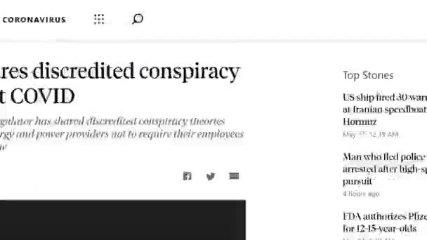 Donegal, Ireland - May 11 2021 : The number of conspiracy theories is increasing in the media — Stock Video