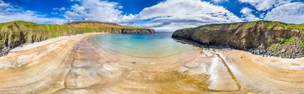 Vista aérea de Silver Strand en el Condado de Donegal - Irlanda — Foto de Stock