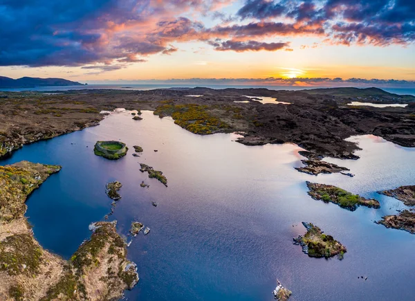 Portnoo-County Donegal-Ireland对Doon Fort的空中俯瞰 — 图库照片