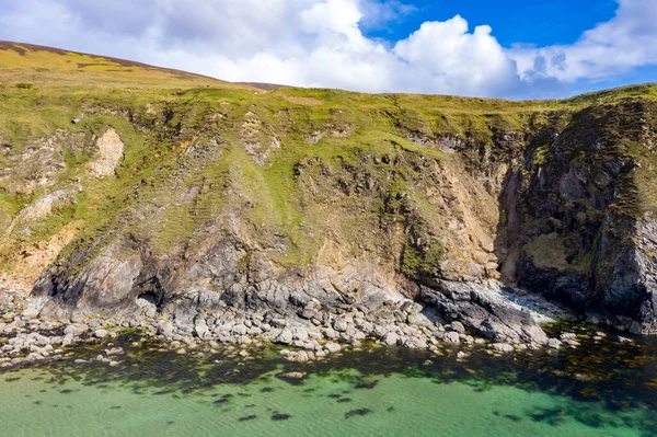 Widok z lotu ptaka na Silver Strand w hrabstwie Donegal - Irlandia — Zdjęcie stockowe