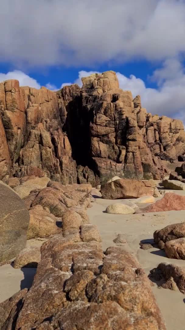 Rocks at Carrickboyle and Glassagh - Derrybeg, Gweedore - County Donegal - Ιρλανδία — Αρχείο Βίντεο