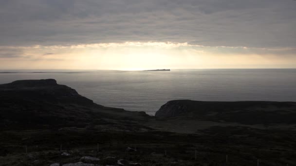 Timelapse de la isla Tory en el Condado de Donegal - Irlanda — Vídeo de stock