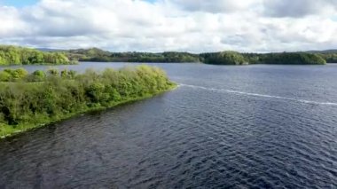Lough Gill 'in hava manzarası, Sligo İlçesi - İrlanda