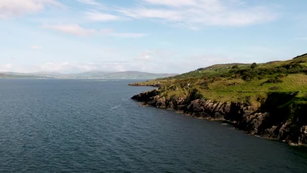 Aerial view of Lough Swilly in County Donegal - Ireland — Stock Video