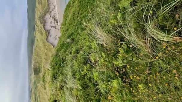 The beautiful coast of Kiltoorish bay beach in Donegal - Ireland. — ストック動画