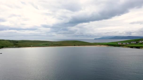 Aerial view of St. Johns Point, County Donegal, Ireland — Stock Video