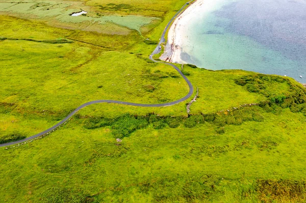 Flygfoto över St. Johns Point, County Donegal, Irland — Stockfoto