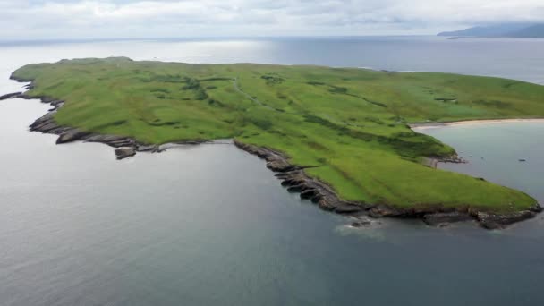 爱尔兰Donegal县St.Johns Point的空中景观 — 图库视频影像