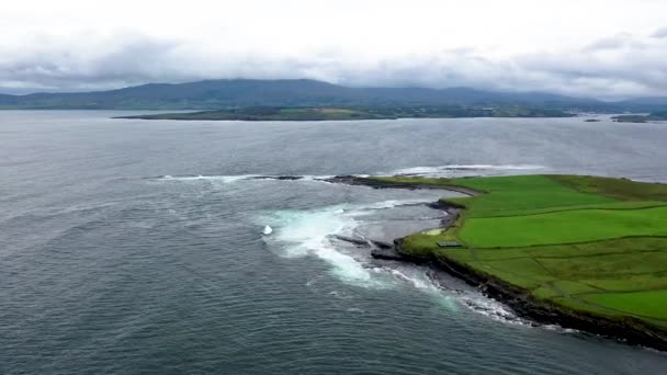 Vista aérea de St. Johns Point, Condado de Donegal, Irlanda — Vídeos de Stock