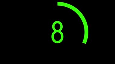 Geri sayım animasyon 0 10