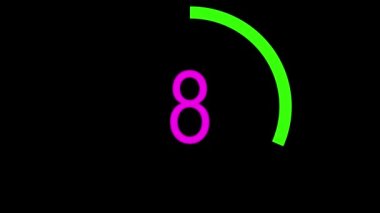 Geri sayım animasyon 0 10