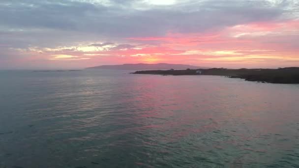 Veduta aerea dell'isola di Aran - Arranmore - Contea di Donegal, Irlanda — Video Stock