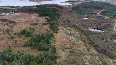 Bonny Glen 'in havadan görünüşü Portnoo' nun County Donegal - İrlanda