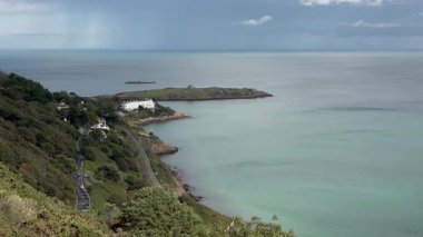 İrlanda, Dublin 'deki Sorrento Point ve Dalkey Adası.