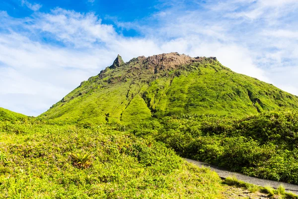 在瓜德罗普岛的苏弗里耶尔火山 — 图库照片