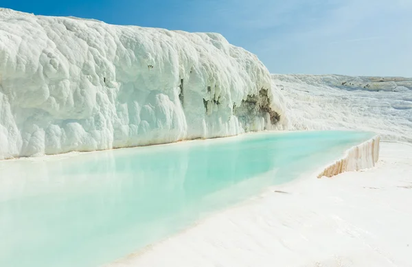 Modrá jezírka Pamukkale — Stock fotografie