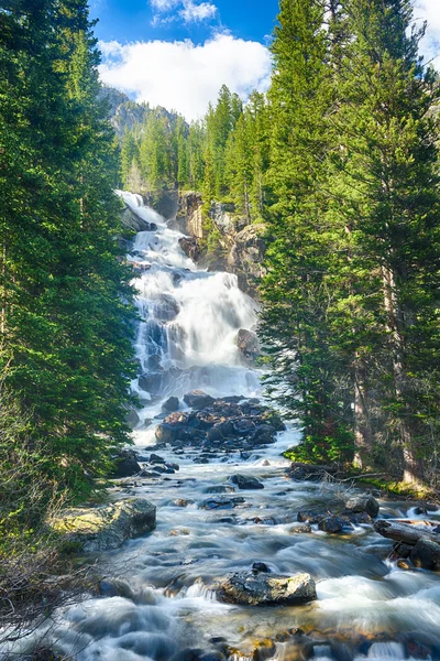 Caídas Ocultas en Grand Tetons — Foto de Stock