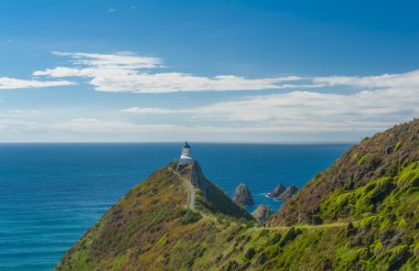 Lighthouse on Nugget Point clipart