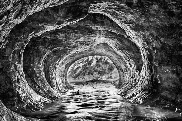 Caverna fluxo de reserva cênica — Fotografia de Stock