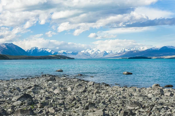 Hermoso lago increíblemente azul Tekapo — Foto de Stock