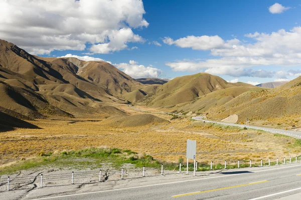 Southrn Alpes en Lindis Pass — Foto de Stock